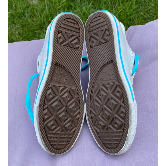 EUC Converse AS Madison Ox White/Lemon Haze Egg Sneaker US Youth Sz 2  656091C - Picture 7 of 9